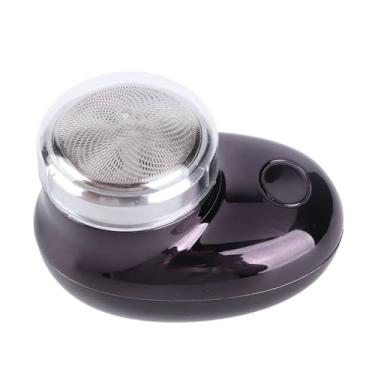 Imagem de aqxreight Aparador de Barba Elétrico para Homens - Lâminas de Aço Inoxidável Kit de Limpeza Portátil Recarregável USB para Viagens, Casa e Academia, Máquina de Cortar Cabelo Facial Portátil, Ferramenta de Corte Profissional (Banhado a preto)