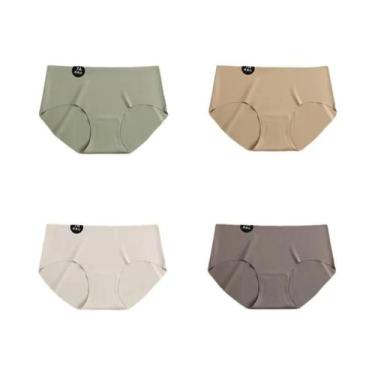 Imagem de Calcinhas Femininas Sem Costura Ultra Finas E Respiráveis 4PCS/Conjunt