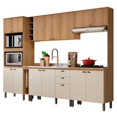 Imagem de Cozinha Modulada Finesse Composição 7 Capuccino Off White - Thb