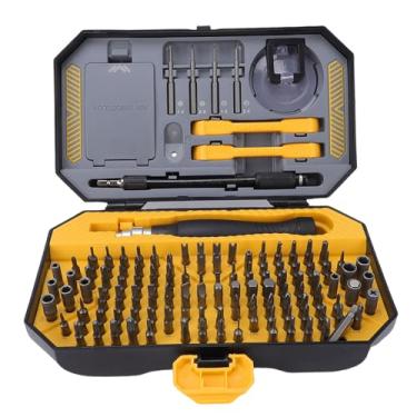 Imagem de Fafeicy Kit de Mini Chave de Fenda Precisa, Brocas de Aço CR V de 120 Unidades Com Chaves de Fenda de Aço S2 e Ferramentas de Reparo, Com Desmagnetizador Magnetizador