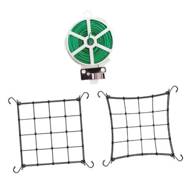 Imagem de Ioensy Rede de suporte para plantas, ideal para cultivo em estufas, redes SCROG, redes para cultivo de pepinos e outras frutas. Acessórios para jardinagem e, Xs