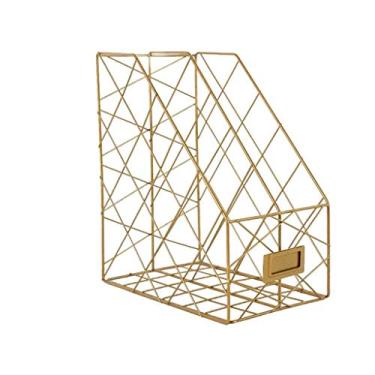 Imagem de Classificador de arquivos e organizador de mesa de revistas, organizador de arquivos de metal para escritório em casa, mochila escolar