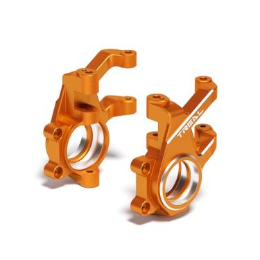 Imagem de TREAL 7075 Aluminum Front Steering Knuckles for Traxxas FUNCO 8S VXL 1:6 Sand Car(Orange)