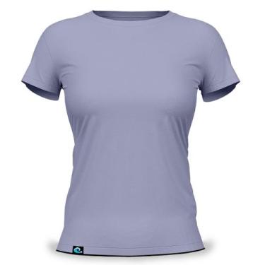 Imagem de Camiseta Feminina Baby Look Básica 100 Algodão Fio 30.1 Penteado Resis