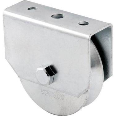 Imagem de Roldana Portão 2.1/2 Tipo V Em Zincado Caixa Fecha Vonder