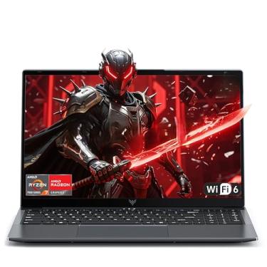 Imagem de Laptop para jogos com AMD Ryzen7 7730U de 8 núcleos (até 4,5 GHz), 16 GB DDR4 RAM 512 GB SSD, placa de vídeo AMD Radeon, tela IPS WiFi de 244 polegadas, Windows 11, laptop de alto desempenho para