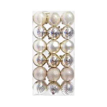 Imagem de Enfeites Para Árvore De Natal 24 36 Peças Bolas Decorativas Para Casa 