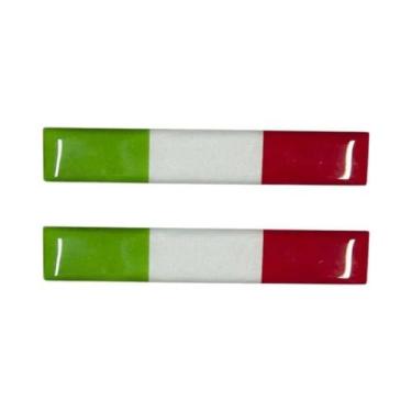 Imagem de Adesivo Refletivo 3D Da Bandeira Nacional, 8.5cm, Decalque Para Motoci