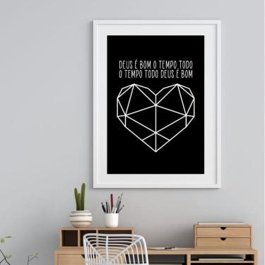 Imagem de Quadro Deus É Bom O Tempo Todo - 60X48Cm