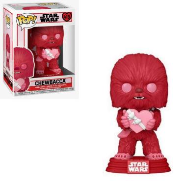 Imagem de Funko Pop Star Wars 419 Chewbacca Valentines Day