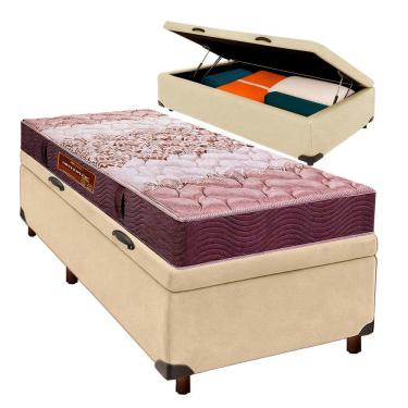 Imagem de Cama + Bau Blindado E Colchão D26 Solteiro - Ortophedic Sankonfort