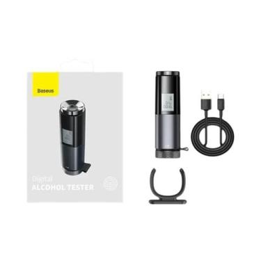 Imagem de Bafômetro Automático Profissional Recarregável Baseus Com Display LED 