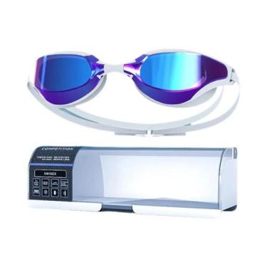 Imagem de Óculos De Natação Antiembaçante E Anti-UV Para Adultos, Lente De Ângul