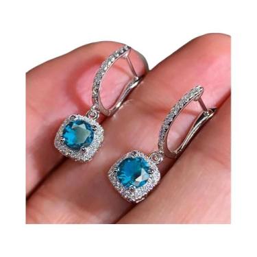 Imagem de Brincos Pendentes Cor Prata Para Mulheres, Joia De Aliança De Casament