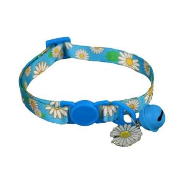 Imagem de Coleira Ajustável De Liberação Rápida Para Gatos Com Sino De Segurança