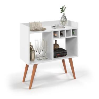 Imagem de Aparador Buffet Bar Retro RUBI Com Adega/Suporte Pés Palito - Varias C