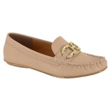 Imagem de Sapato Mocassim Vizzano Feminino 1465.102 Costura Fivela Dourada-Feminino