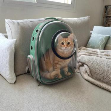 Imagem de Astronauta Visão 360 Graus Mochila Pet Visão Panorâmica Ventilado Cach