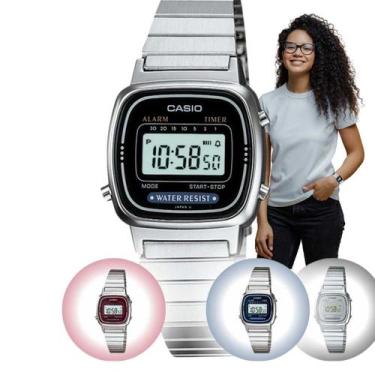 Imagem de Relógio Casio Feminino Digital Prata LA670WA - Variação, Prata