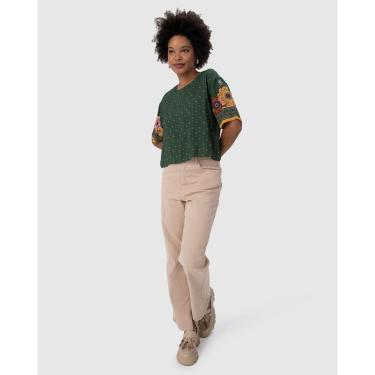 Imagem de Blusa Feminina Manga Curta Estampada Em Viscose-Feminino