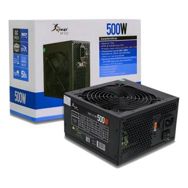Imagem de Fonte ATX 500W Kp-522 Bivolt 12cm Silenciosa Proteção PC
