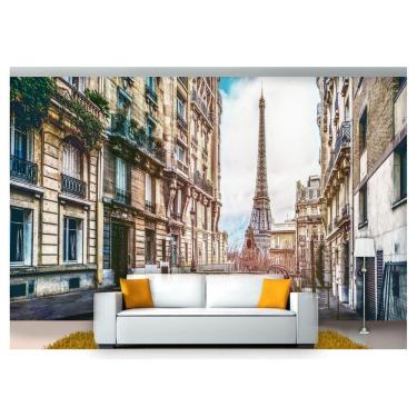 Imagem de Papel De Parede Cidade Torre Eiffel Carro  Cda47