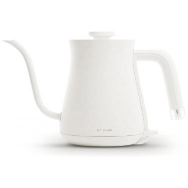 Imagem de BALMUDA The Kettle - Chaleira Elétrica Leve de Aço Inoxidável 0,6L com Indicador Neon - Ideal para Chá e Café - Versão EUA Branca