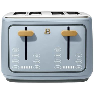 Imagem de Torradeira elétrica Beautiful 4 fatias azul com display digital touch, ranhuras largas autoajustáveis, controle de tostagem, 1800W, 110V