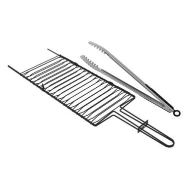 Imagem de COMP Kit Churrasco Tramontina Grelha + Pegador de Carne