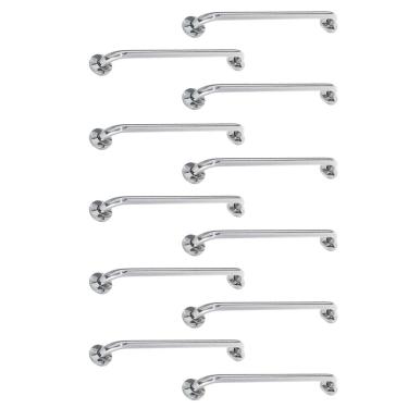 Imagem de Barra de Apoio Alca 80cm kit 11 Uni Acessibilidade Cadeirante Idoso Deficiente Box Banheiro Seguranca Corrimao Corredor