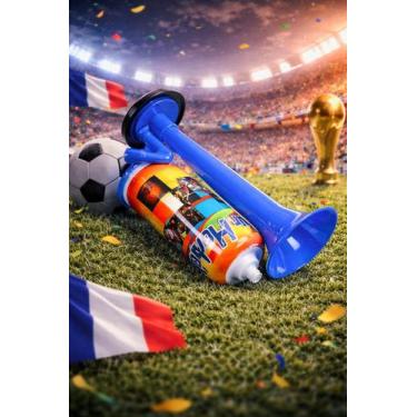 Imagem de Buzina De Ar Manual Vuvuzela Barulho Copa Do Mundo Torcedor - Genérica