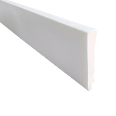 Imagem de Rodapé Poliestireno 7cm Liso Branco 2,4 Metros - VF