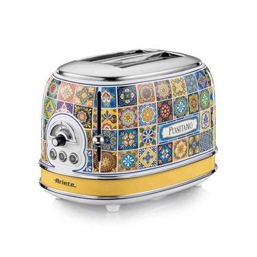 Imagem de TORRADEIRA ELÉTRICA ARIETE POSITANO PARA 2 FATIAS 750W 6 NÍVEIS DE TOSTAGEM 127V 00C01551NARBR