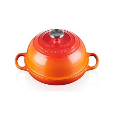 Imagem de PANELA PARA PÃO LE CREUSET SIGNATURE 24CM FERRO ESMALTADO LARANJA 21301240900430