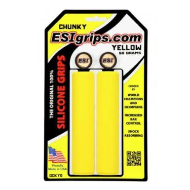 Imagem de Manopla Esi Grips Chunky Bike Profissional 32mm 60g AMARELO, Amarelo