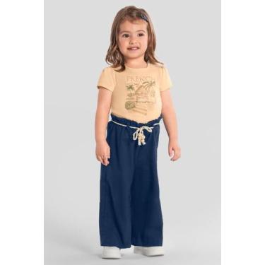 Imagem de Conjunto infantil menina metalizado Mundi, 3, Laranja