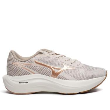 Imagem de Tênis Feminino Mizuno Virtue 2 Softier Foam Cinza/Rosa, Cinza, Rosa, 3