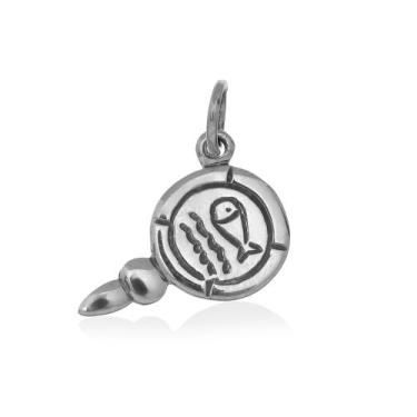 Imagem de Pingente Espelho Iemanjá, Prata 925 - Trajano Joias