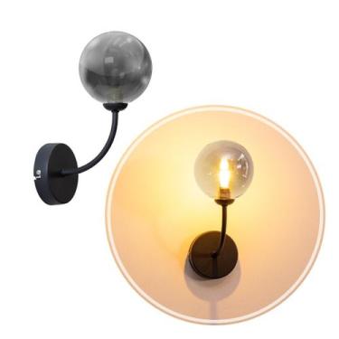 Imagem de Arandela Grape Preto Fosco Globo Vidro P/G9 ZR112- SKY Starlux ST2628