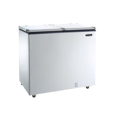 Imagem de Freezer Horizontal Esmaltec 325 Litros ECH350 | Porta Cega, Dupla Ação, Branco