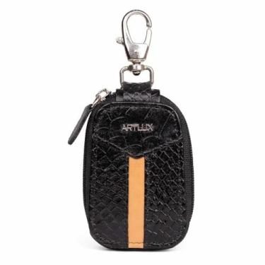 Imagem de Porta Chaves em Couro Bovino Artlux 3090 -, Preto