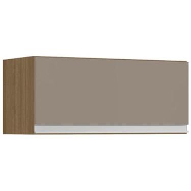 Imagem de Aéreo Basculante Geladeira 1 Porta Evidence - Poliman Móveis, Carvalho