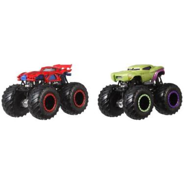 Imagem de Carrinho hot wheels monster trucks 2 unids, Colorido, Hot Wheels