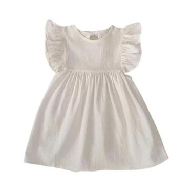 Imagem de Vestido Floral Bordado De Manga Longa Para Meninas, Vestido Retro Fran