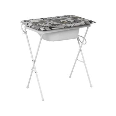 Imagem de Banheira bebê plástica standard ii panda galzerano 7080pa, Preto e Bra