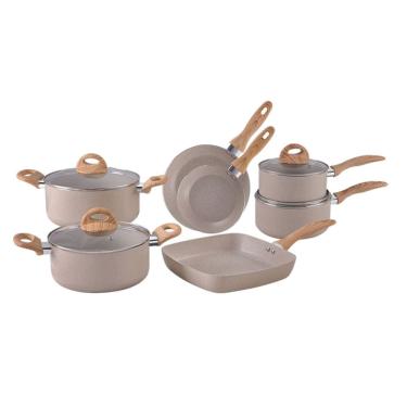 Imagem de Jogo de Panelas 7 peças Smart Plus Areia indução Brinox