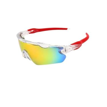 Imagem de Óculos De Sol Esportivo Ciclismo Proteção Kit Polarizado Original Baixa Pace Pedal Bike Beach Tennis Ftv Corrida UV400 Unissex - Modelo Race - Cacife Brand (Cristal Espelhado)