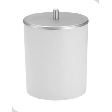 Imagem de Lixeira 5L Arthi Branco Cromado Cozinha Banheiro