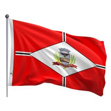 Imagem de Bandeira do Município de São José do Rio Preto Uma Face Estampada Tama