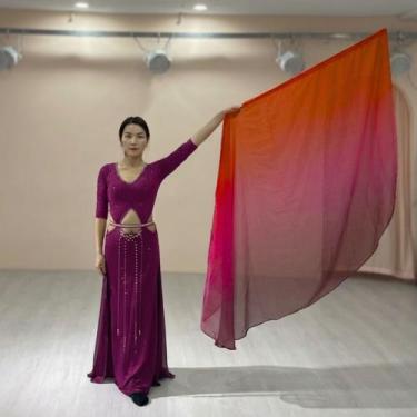 Imagem de Bandeira Degradê Unidade Com Vareta Dança do Ventre - Pronta Entrega- 